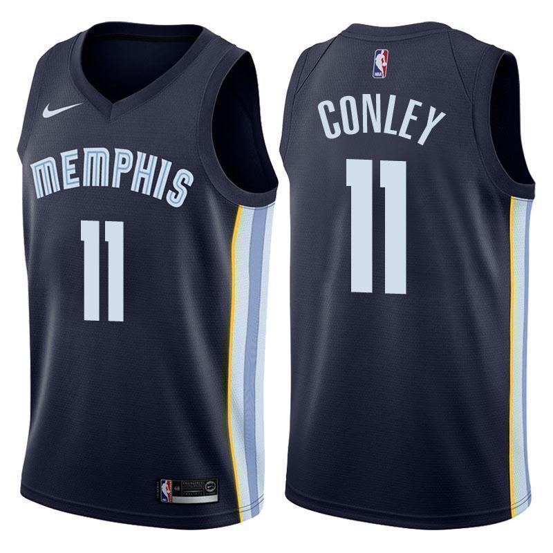 Memphis Grizzlies #11 Mike Conley Icon Navy Swingman Jersey