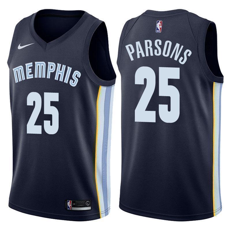 Memphis Grizzlies #25 Chandler Parsons Icon Navy Swingman Jersey
