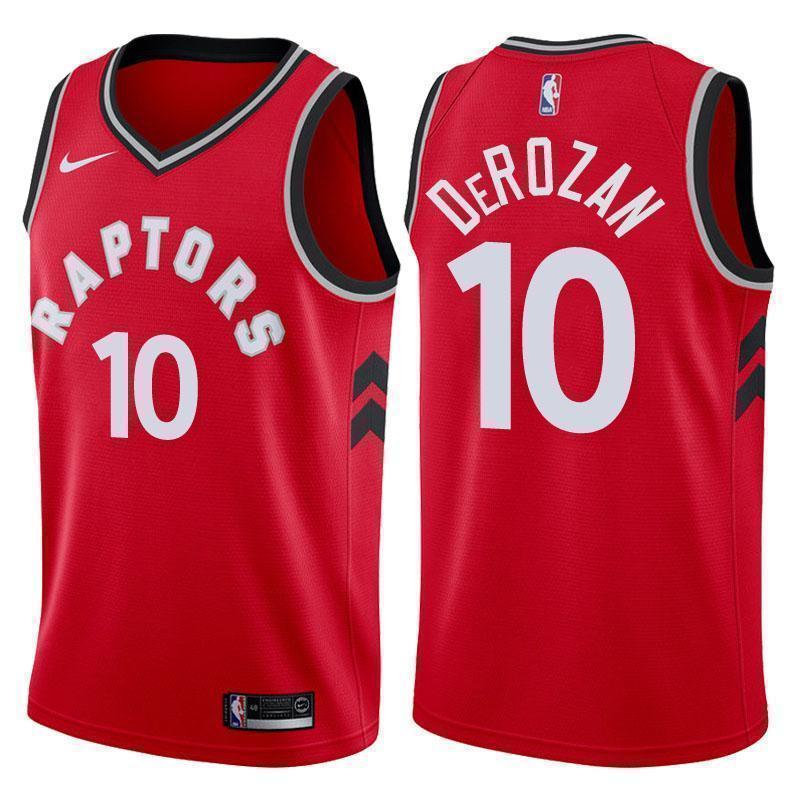 Toronto Raptors #10 DeMar DeRozan Icon Red Swingman Jersey