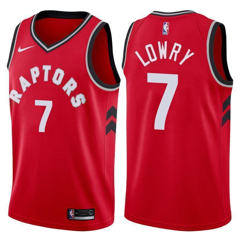 Toronto Raptors #7 Kyle Lowry Icon Red Swingman Jersey