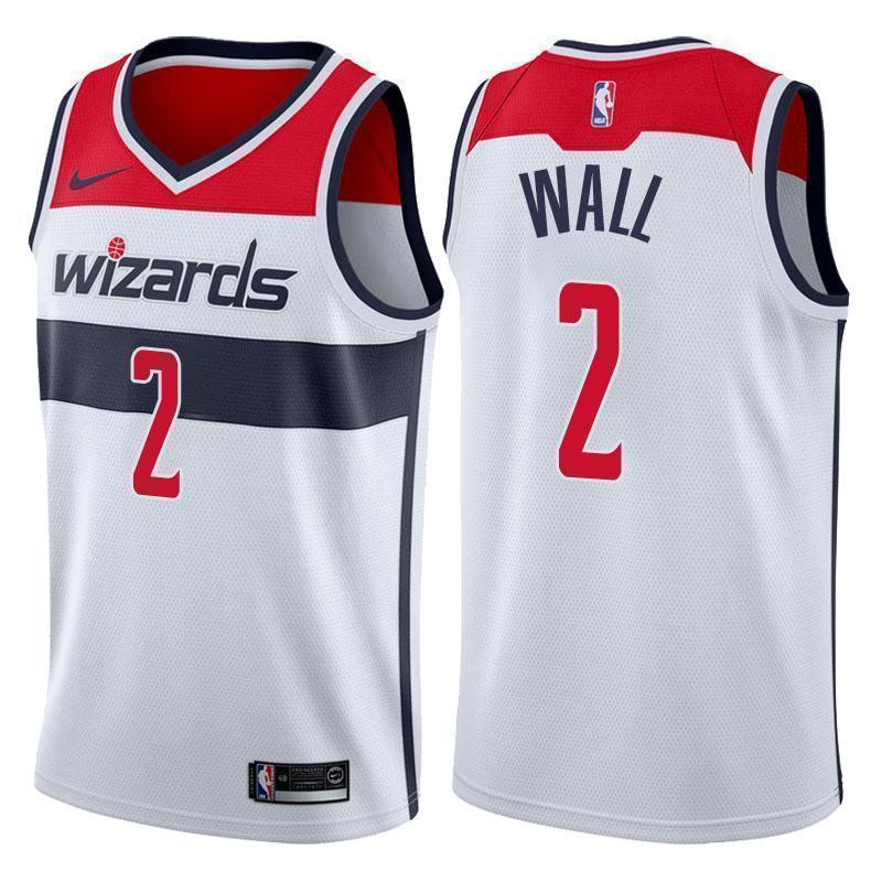 Washington Wizards #2 John Wall Association White Swingman Jersey