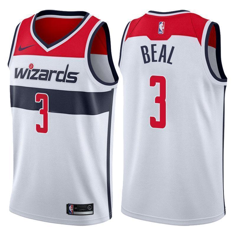 Washington Wizards #3 Bradley Beal Association White Swingman Jersey