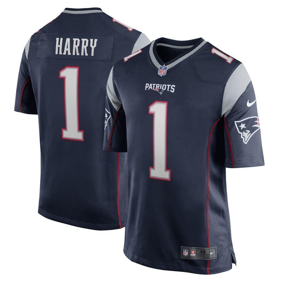 N'Keal Harry New England Patriots 2019 Draft First Round Pick Game Jersey - Navy