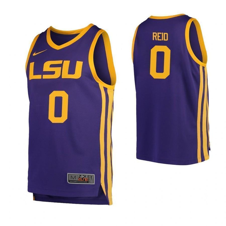 Naz Reid LSU Tigers Basketball Jersey - Purple