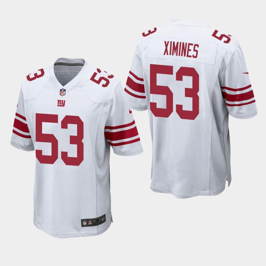 New York Giants #53 Oshane Ximines 2019 Draft Game Jersey - White