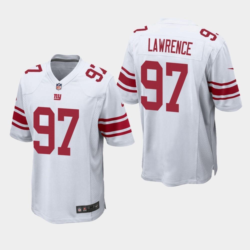 New York Giants #97 Dexter Lawrence 2019 Draft Game Jersey - White
