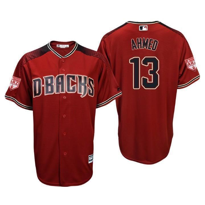 Nick Ahmed Arizona Diamondbacks 2019 Spring Training Baseball Player Jersey