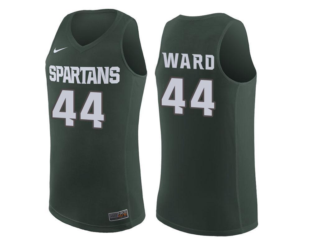 Nick Ward Michigan State Spartans Basketball Jersey - Green