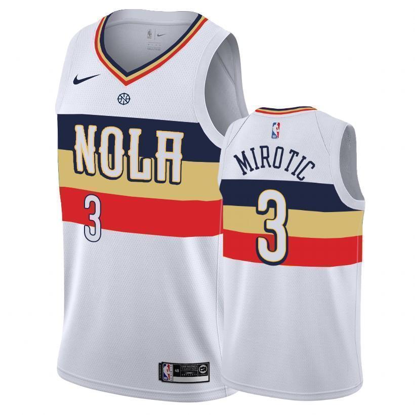 New Orleans Pelicans #3 Nikola Mirotic 2018/19 Earned Edition Swingman Jersey