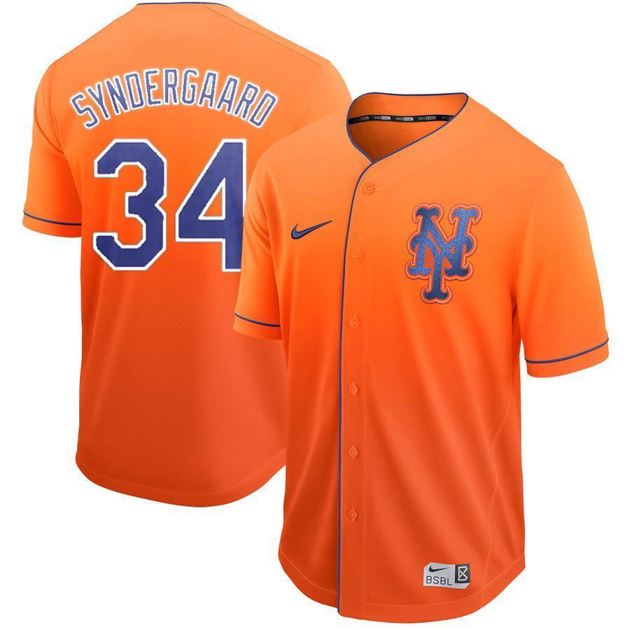Noah Syndergaard NY Mets 2019 New Arrivals Baseball Player Fade Jersey