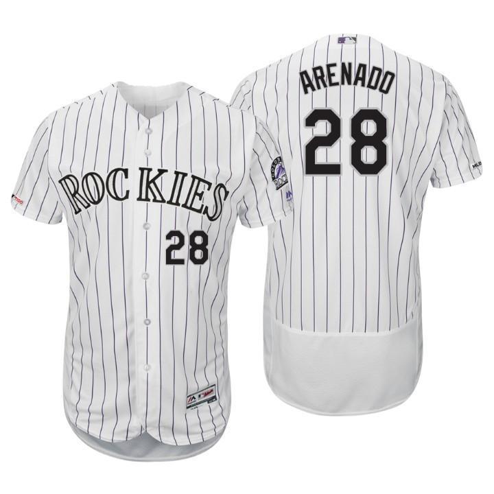Nolan Arenado Colorado Rockies 150th Anniversary Baseball Jersey - White