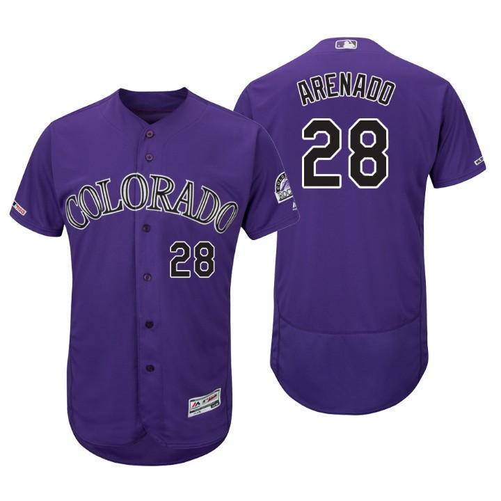 Nolan Arenado Colorado Rockies 150th Anniversary Baseball Jersey - Purple