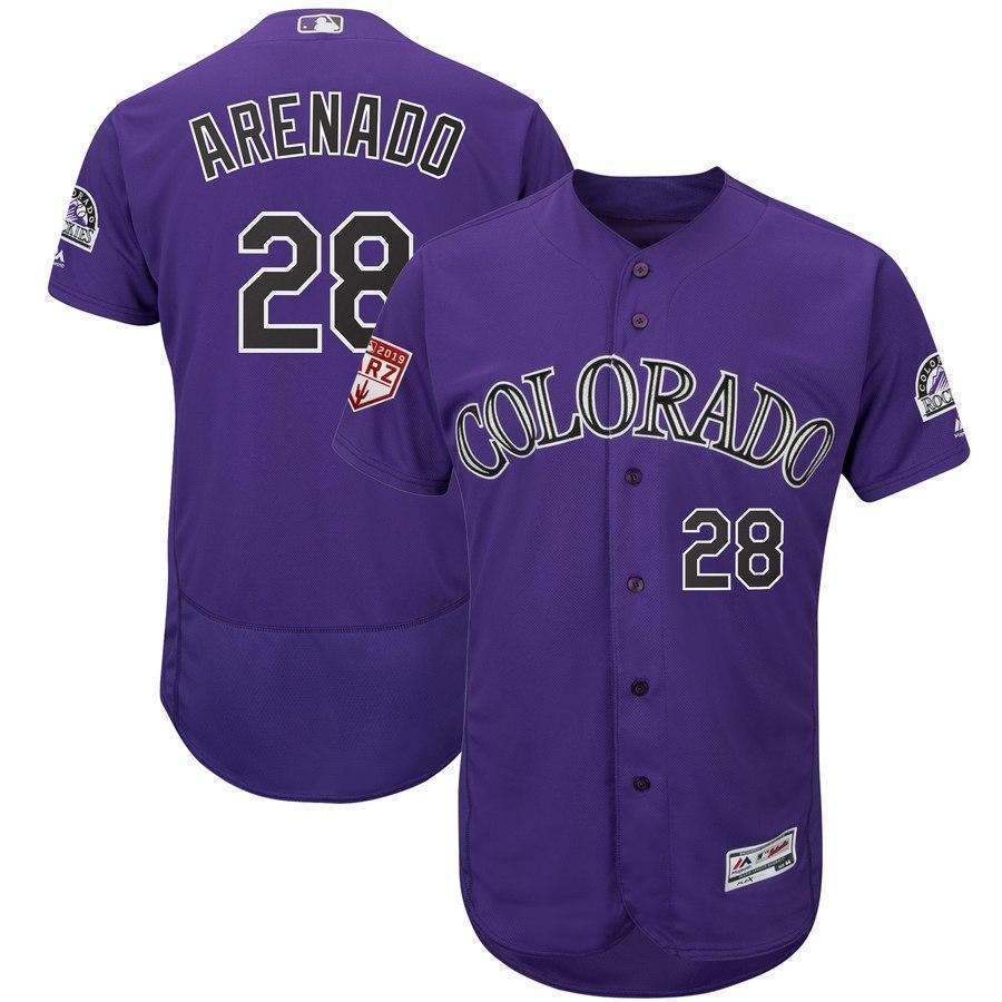Nolan Arenado Colorado Rockies 2019 Spring Training Baseball Player Jersey