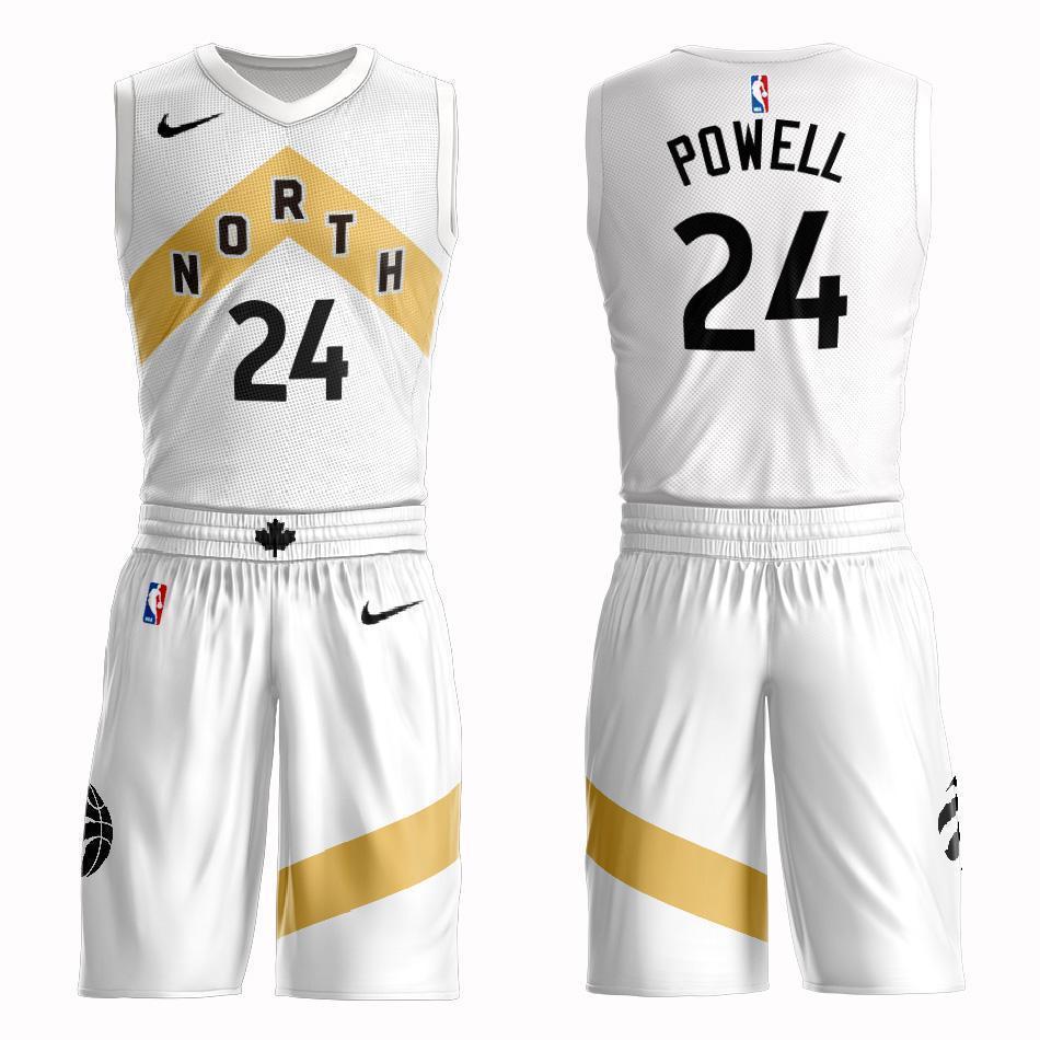 Toronto Raptors #24 Norman Powell City 2019 Jersey and Pant Set