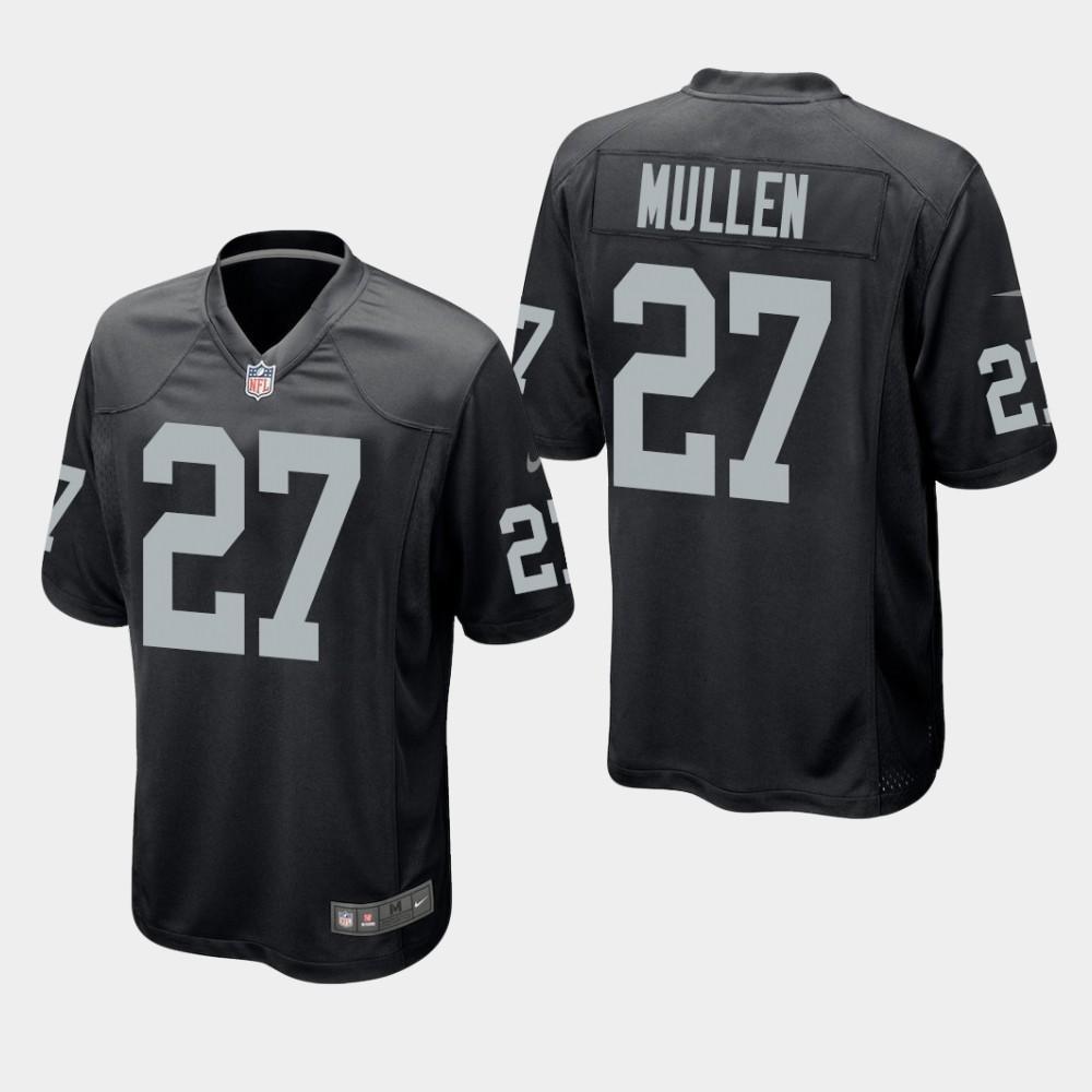 Oakland Raiders #27 Trayvon Mullen 2019 Draft Game Jersey - Black