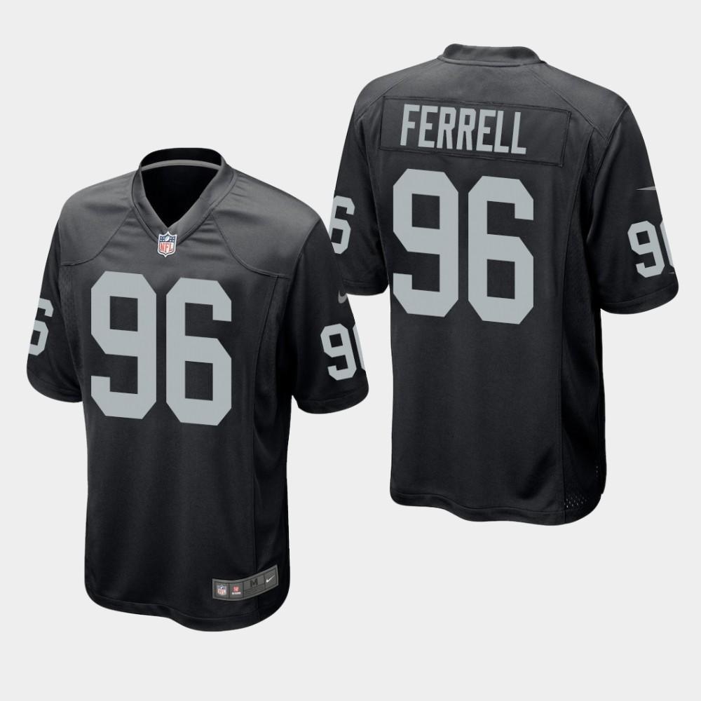 Oakland Raiders #96 Clelin Ferrell 2019 Draft Game Jersey - Black