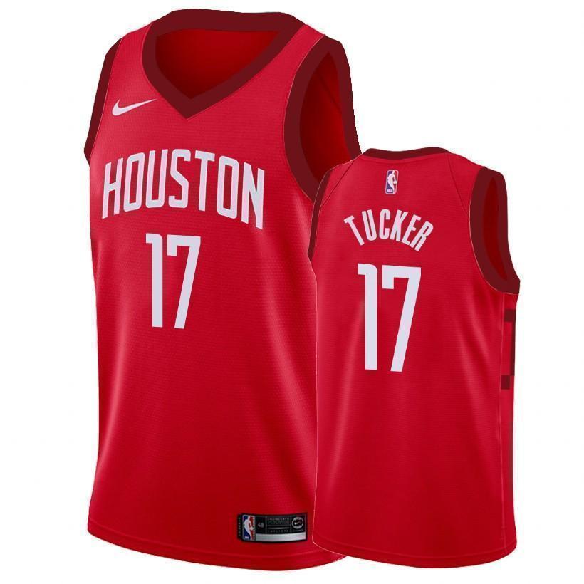 Houston Rockets #17 P.J. Tucker 2018/19 Earned Edition Swingman Jersey