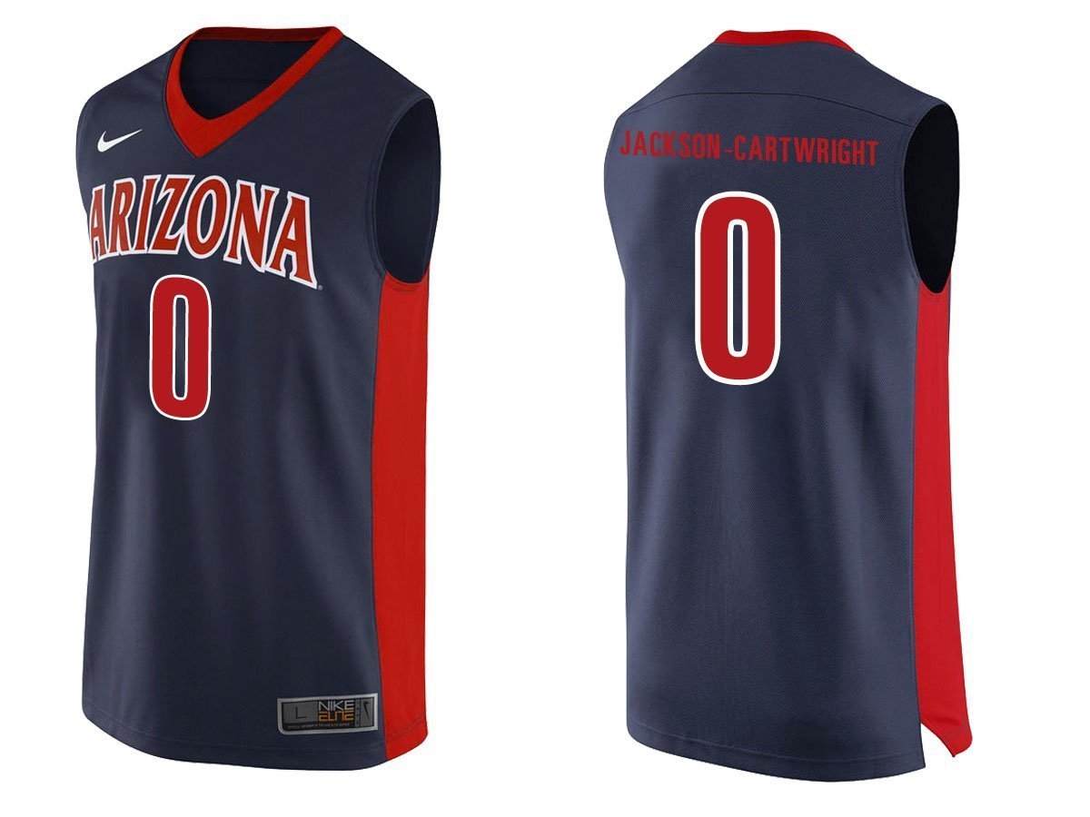 Parker Jackson-Cartwright Arizona Wildcats Basketball Jersey - Dark Blue