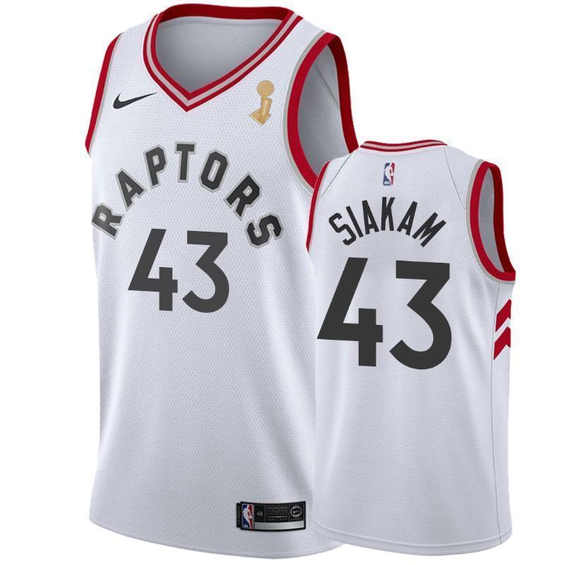 Pascal Siakam Toronto Raptors Association 2019 Champion Swingman Jersey - White