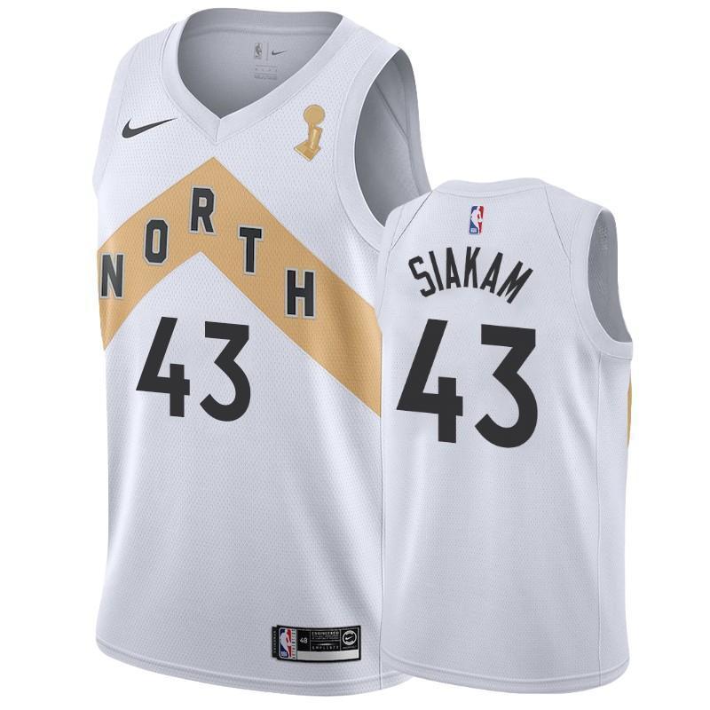 Pascal Siakam Toronto Raptors City 2019 Champion Swingman Jersey - White