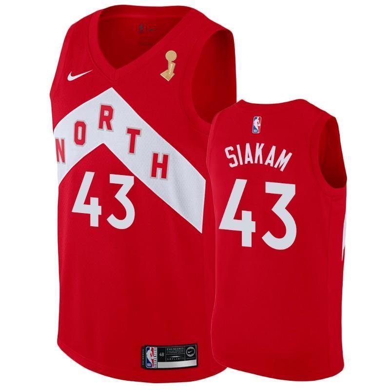 Pascal Siakam Toronto Raptors Earned Edition 2019 Champion Swingman Jersey - Red