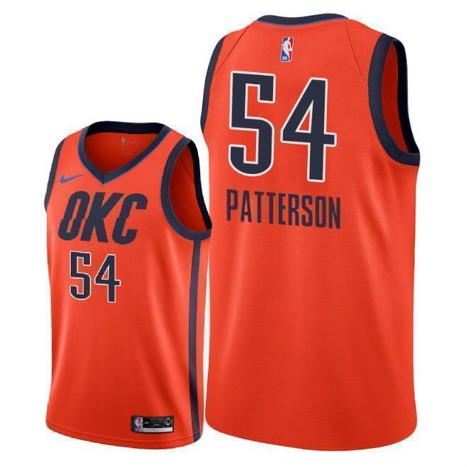 Oklahoma City Thunder #54 Patrick Patterson 2018/19 Earned Edition Swingman Jersey