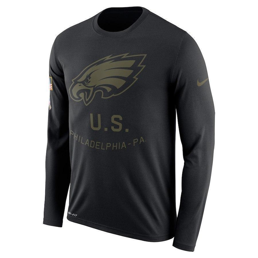 Philadelphia Eagles Salute To Service Long Sleeve Shirt
