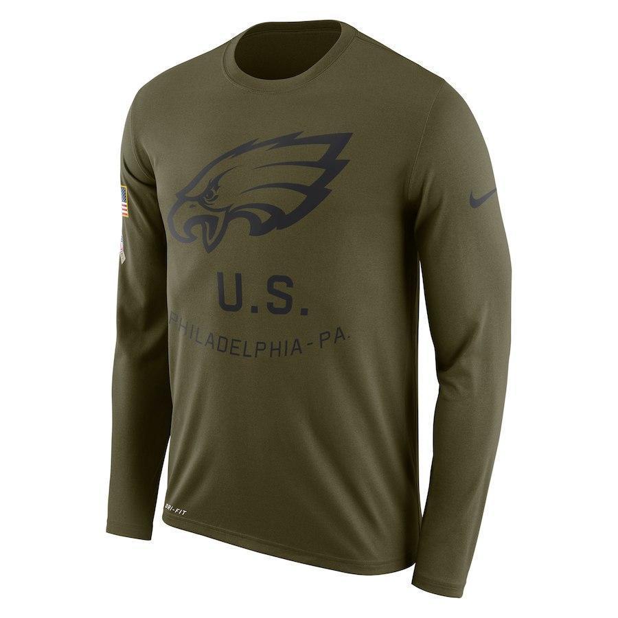 Philadelphia Eagles Salute To Service Long Sleeve Shirt