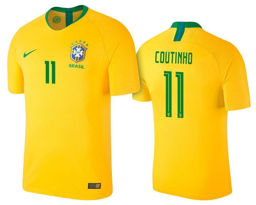 Philippe Coutinho Brazil Home Jersey World Cup 2018