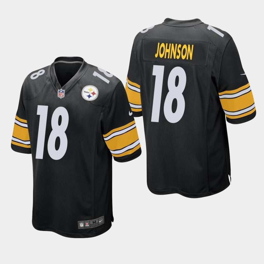 Pittsburgh Steelers #18 Diontae Johnson 2019 Draft Game Jersey - Black