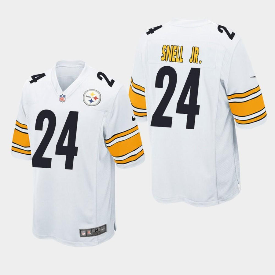 Pittsburgh Steelers #24 Benny Snell Jr. 2019 Draft Game Jersey - White