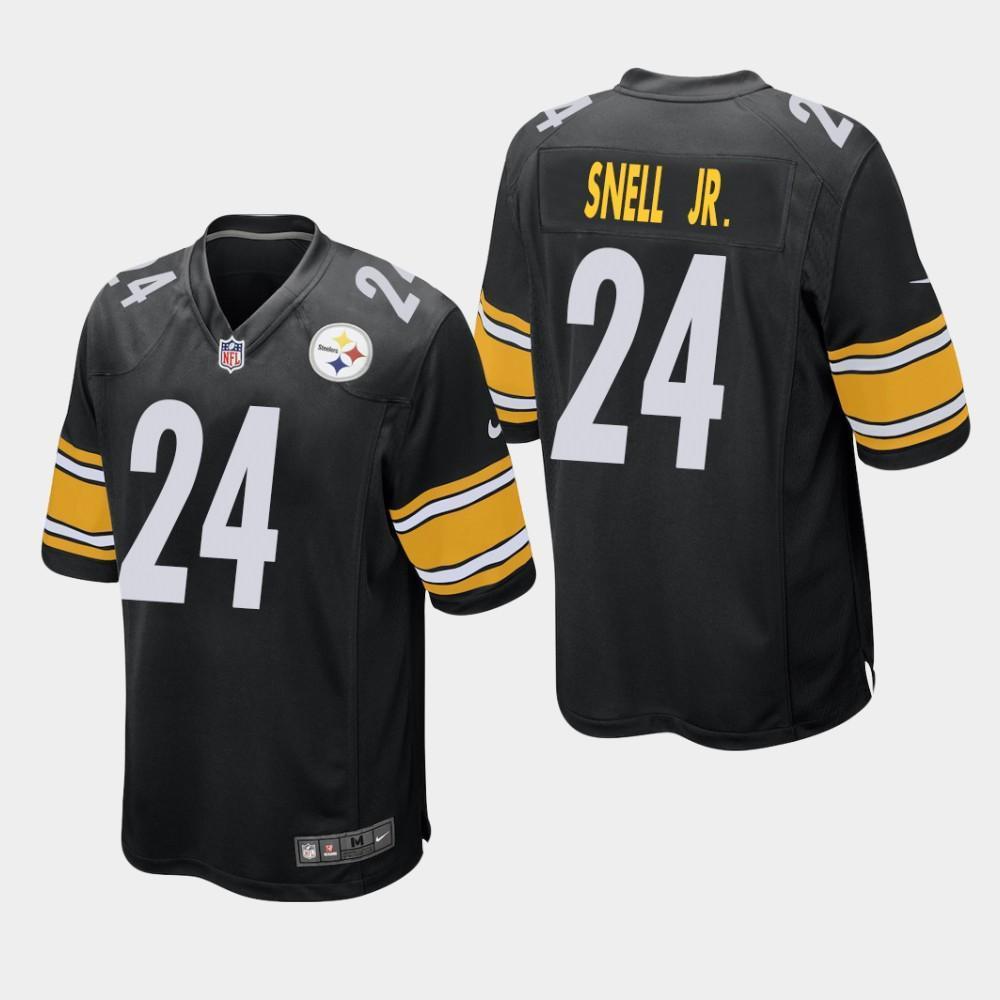 Pittsburgh Steelers #24 Benny Snell Jr. 2019 Draft Game Jersey - Black