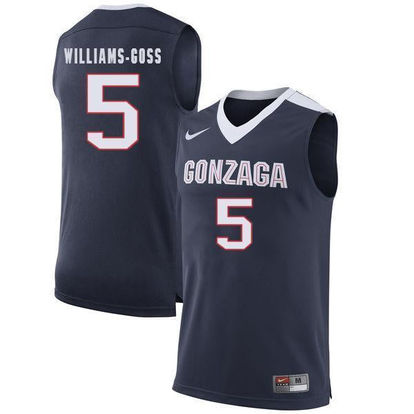Nigel Williams-Goss Gonzaga Bulldogs Basketball Jersey-Navy
