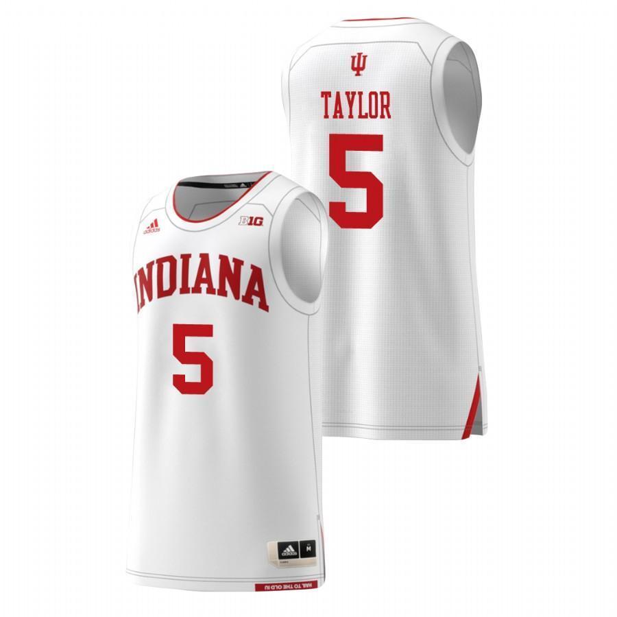 Quentin Taylor Indiana Hoosiers Basketball Jersey - White