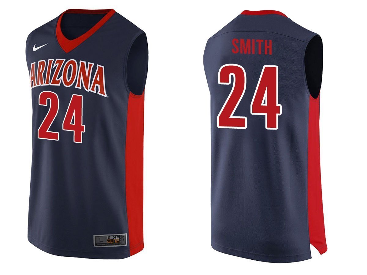 Ray Smith Arizona Wildcats Basketball Jersey - Dark Blue