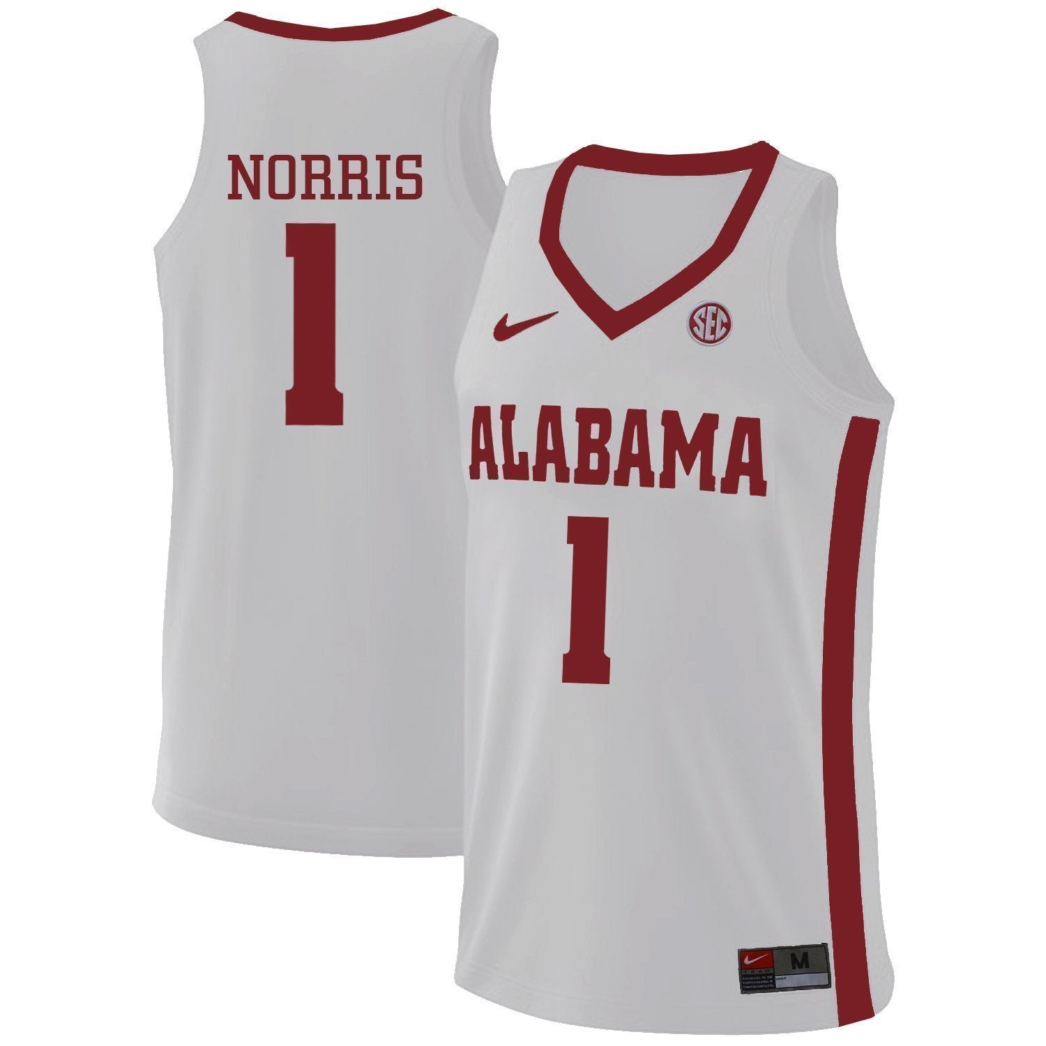 Riley Norris Alabama Crimson Tide Basketball Jersey - White