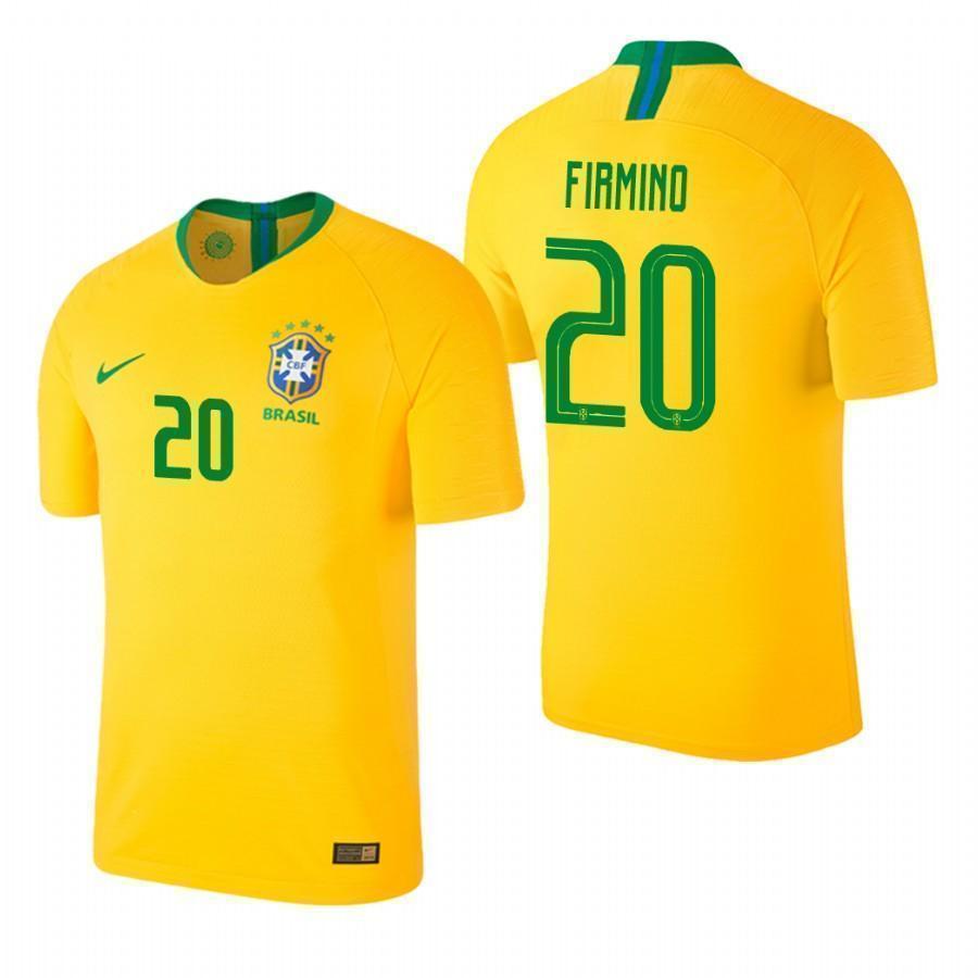 Roberto Firmino Brazil Home Jersey World Cup 2018