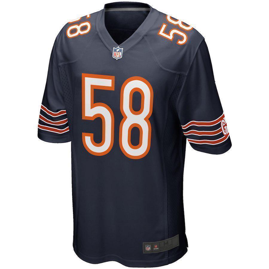Roquan Smith Chicago Bears 2018 NFL Draft First Round Pick Game Jersey