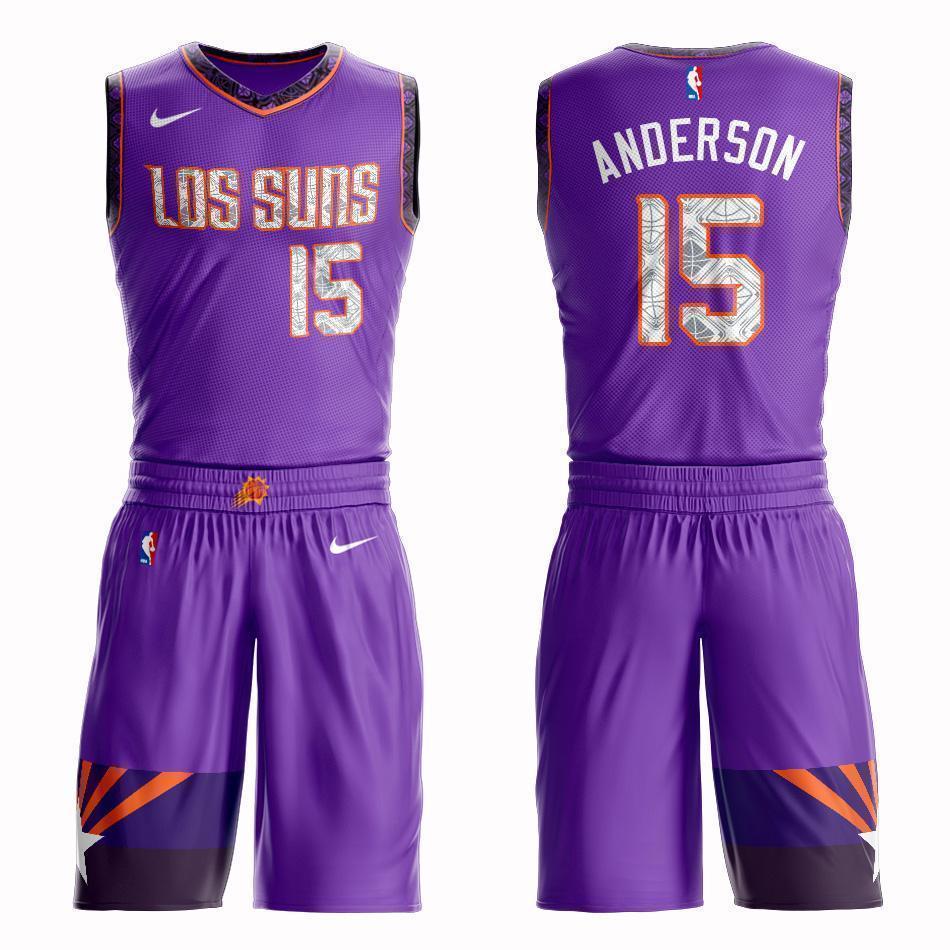Phoenix Suns #15 Ryan Anderson City 2019 Jersey and Pant Set