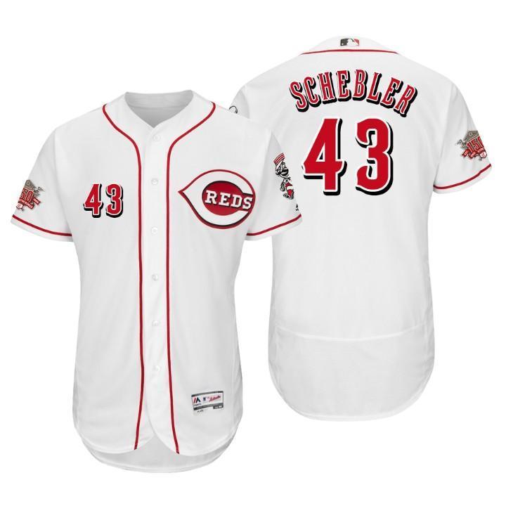 Scott Schebler Cincinnati Reds 150th Anniversary Baseball Jersey - White