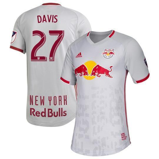 Sean Davis New York Red Bulls Primary Jersey 2019
