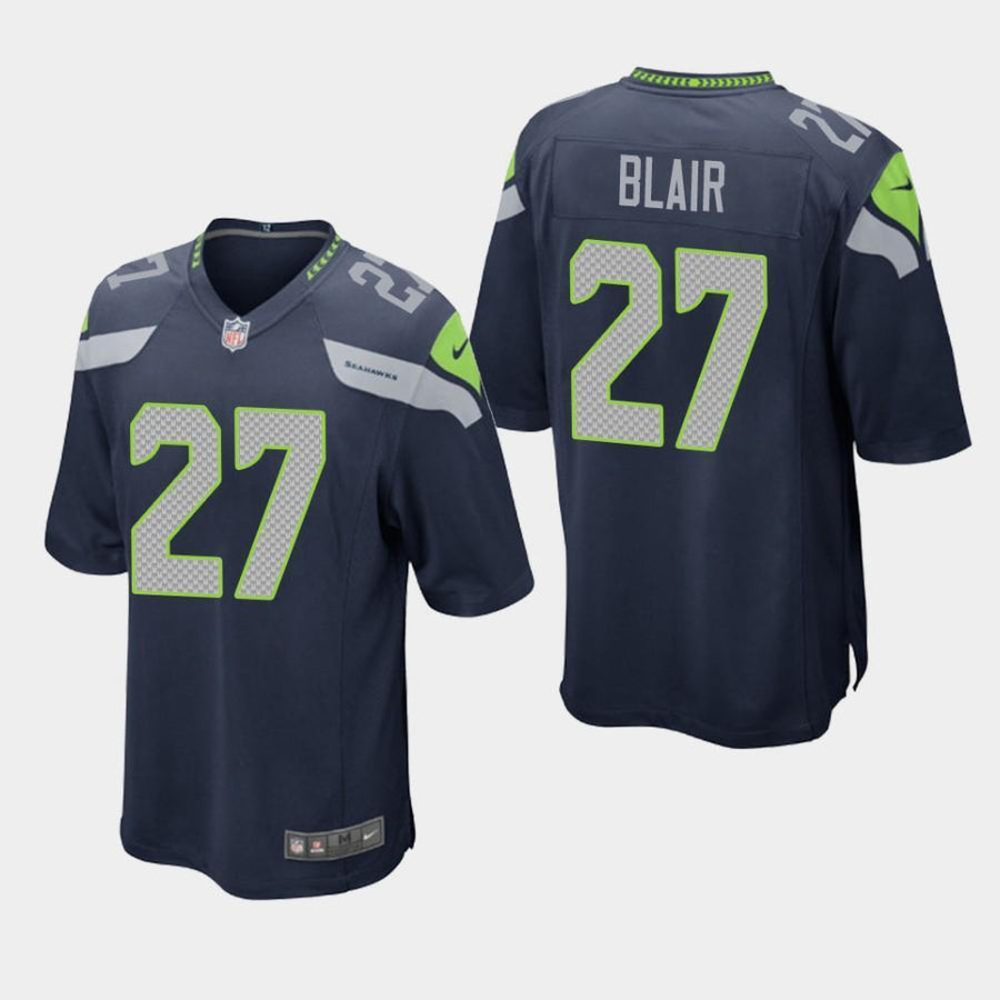 Seattle Seahawks #27 Marquise Blair 2019 Draft Game Jersey - Navy
