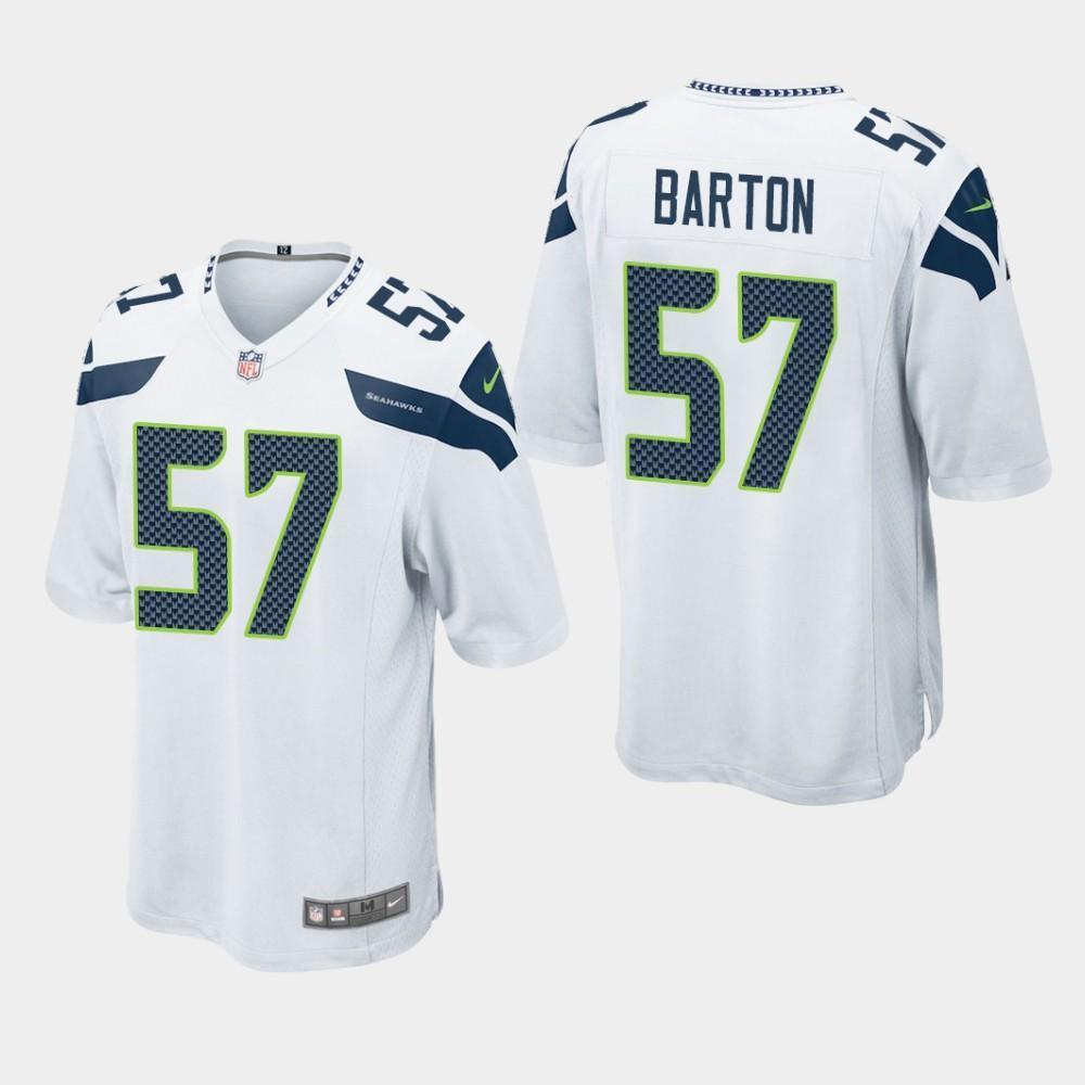 Seattle Seahawks #57 Cody Barton 2019 Draft Game Jersey - White