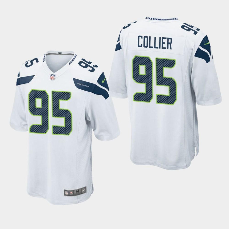 Seattle Seahawks #95 L.J. Collier 2019 Draft Game Jersey - White