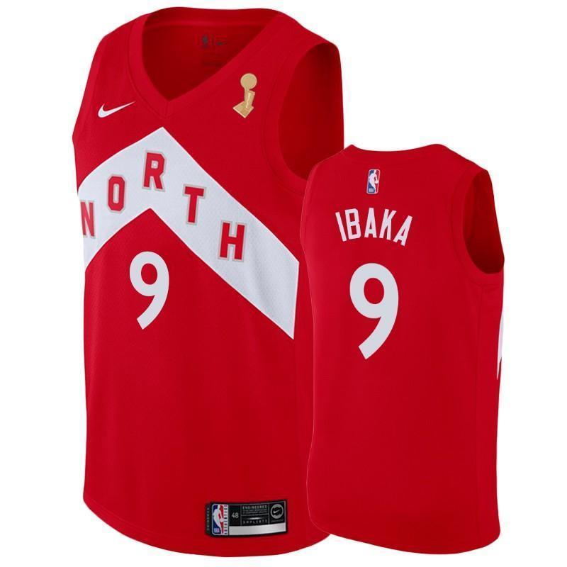 Serge Ibaka Toronto Raptors Earned Edition 2019 Champion Swingman Jersey - Red