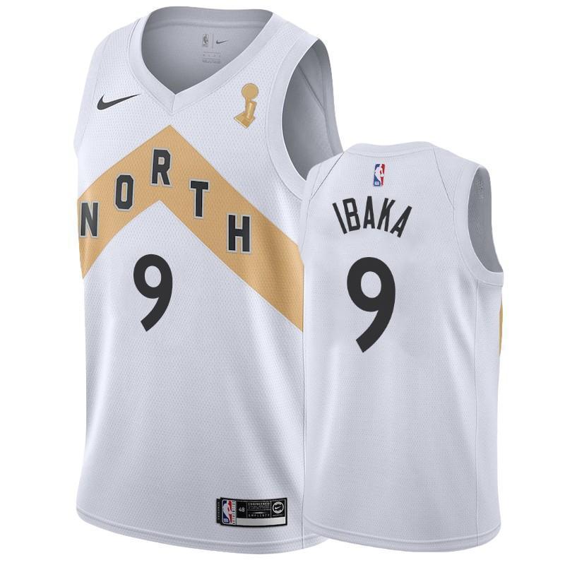 Serge Ibaka Toronto Raptors City 2019 Champion Swingman Jersey - White