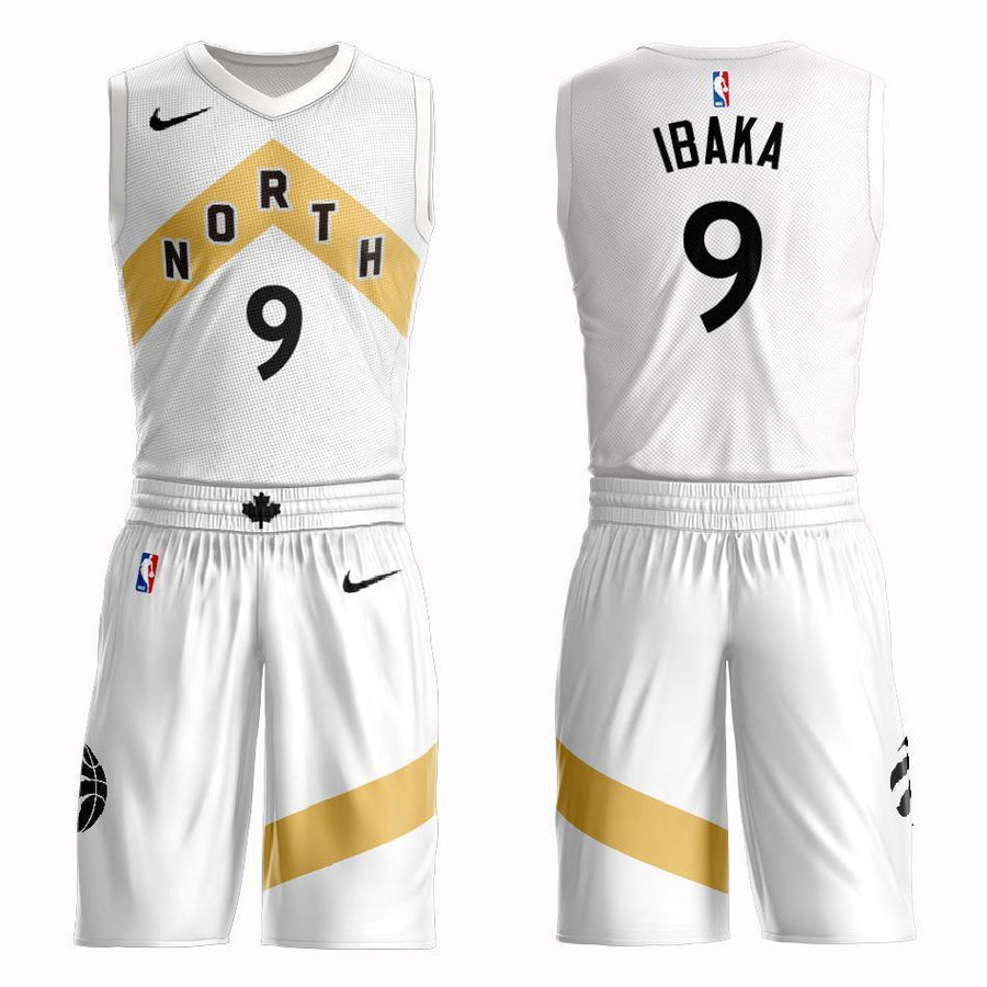Toronto Raptors #9 Serge Ibaka City 2019 Jersey and Pant Set