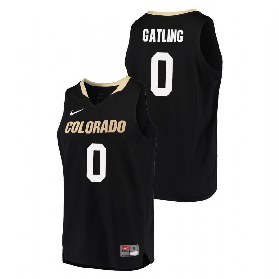 Shane Gatling Colorado Buffaloes Basketball Jersey - Black