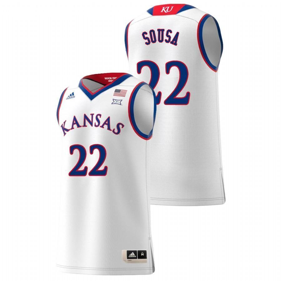 Silvio De Sousa Kansas Jayhawks Basketball Jersey - White