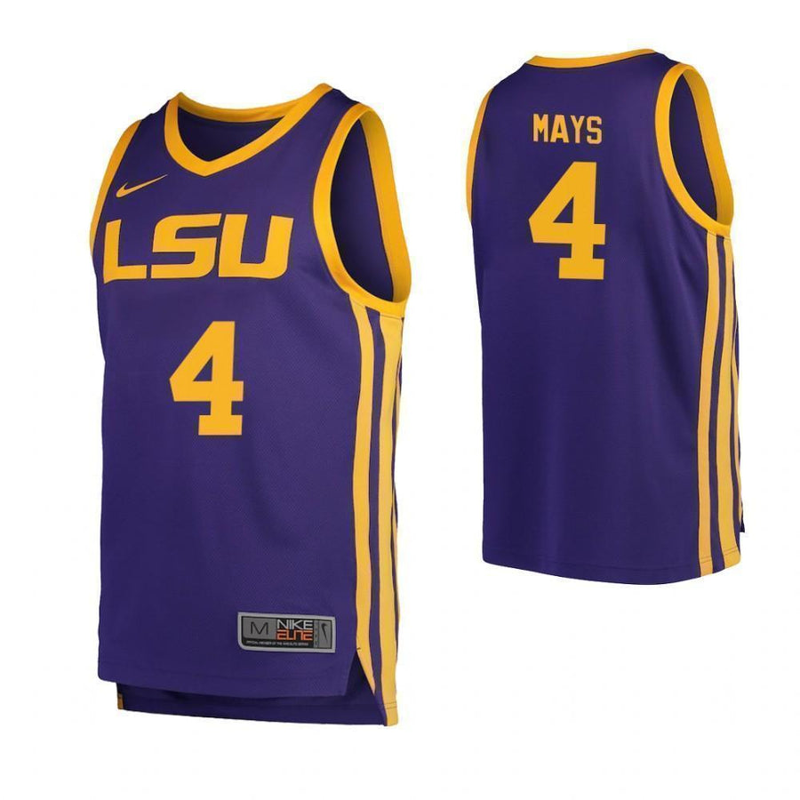 Skylar Mays LSU Tigers Basketball Jersey - Purple